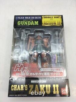 Lot de 4 figurines Zaku II MS-06 Bandai Gundam Mobile Suit en action MSIA MIA