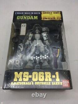 Lot de 4 figurines Zaku II MS-06 Bandai Gundam Mobile Suit en action MSIA MIA