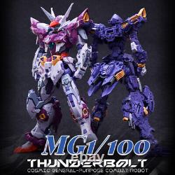 MG 1/100 Gundam Tonnerre modèle kits figurine d'action jouets pour enfants Mobile Suit cadeau