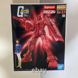 Supreme Mg 1/100 Rx-78-2 Gundam Ver. 3.0 Figure D'action Red Bandai Nouveau Avec Boîte